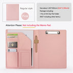 Carte de portefeuille exécutif en cuir A4 – Document élégant avec pinces | Plan d'affaires et organisateur de bureau pour bureau et réunions 