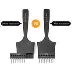 WUTA Multifunktionaler Leder Lochstanzer – Austauschbares Stich- & Lochwerkzeug mit Rund-, Diamant-, Oliven- & French-Style Köpfen