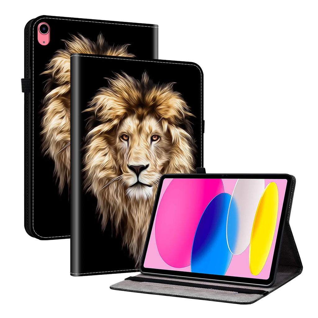 Premium Lederhülle für iPad Air 13 (2025), iPad 10.9, iPad Pro 11 & 12.9, iPad 5.–8. Gen & iPad mini – Stoßfeste Schutzhülle mit Soft-TPU
