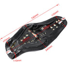 Motorrad Two-Up Sitzbank aus schwarzem Leder – Fahrer- & Beifahrersitz für Sportster XL883 & XL1200