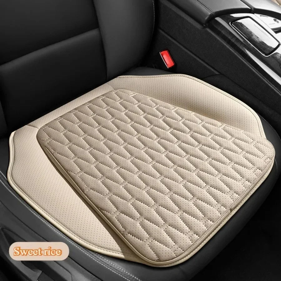 Belüftetes Leder Auto-Sitzkissen für alle Jahreszeiten – Ergonomisches Sitzpolster zur Erhöhung der Sitzhöhe & mehr Fahrkomfort