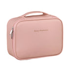 Große Reise Kosmetiktasche aus PU-Leder – Mehrlagiger, abnehmbarer Make-up & Toiletry Organizer, wasserdicht & elegant