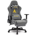 SYMINO Vintage Gaming Chair aus PU-Leder – Ergonomischer Drehstuhl mit Armlehnen & Rollen für Büro, Homeoffice & Gaming
