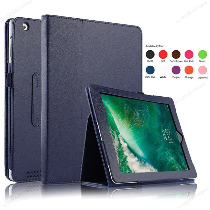 PU-Leder Flip Case für iPad 9.7, 10.2, 10.9 & 11 Zoll – Smart Wake Tablet Hülle mit Standfunktion für iPad 2–11, Air, Pro & mini