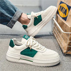 JKPUDUN Herren Leder Sneakers – Atmungsaktive, leichte Sportschuhe für Alltag, Walking, Tennis & Outdoor