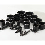 25-teiliges Leder Lochpfeifen Set 1–25 mm – Runde Hohlstanzen aus Stahl für präzises Lederhandwerk & DIY