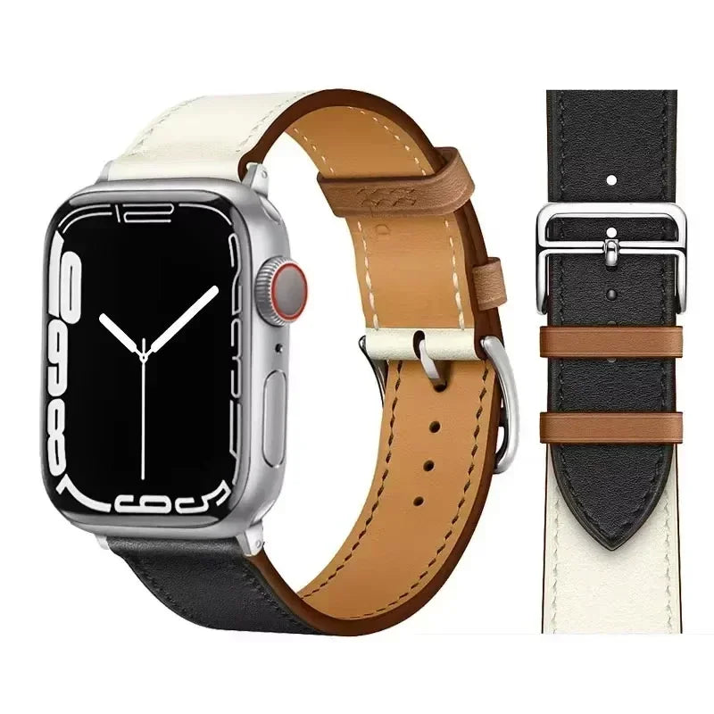 Lederarmband für Apple Watch – Hochwertiges iWatch Armband 38–49 mm für Series 3–10, SE & Ultra | Sportlich & Elegant