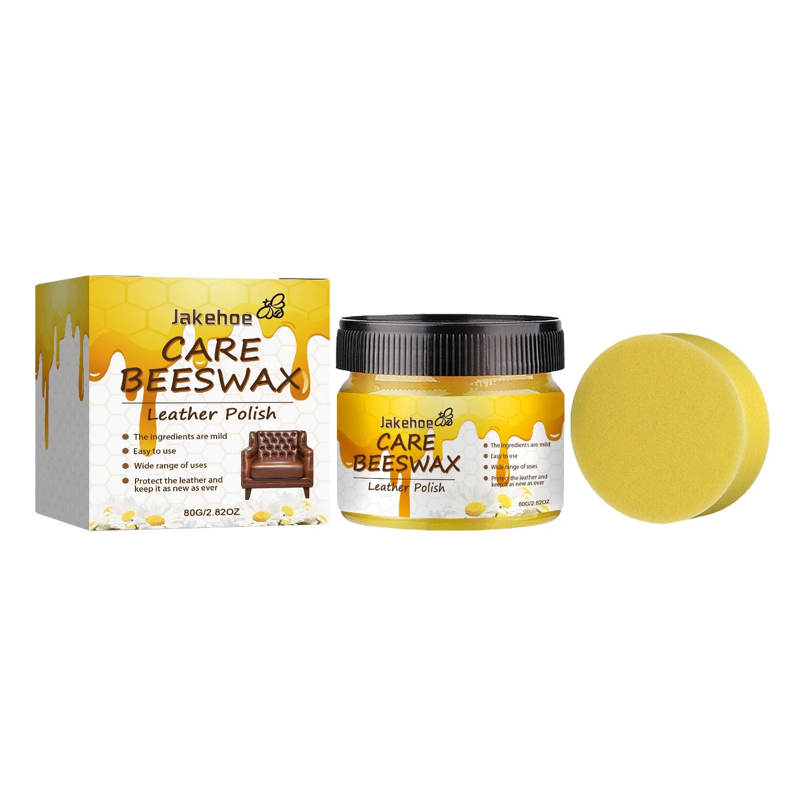 Lederpflegecreme mit Bienenwachs – Reparatur- & Pflegewachs für Schuhe, Stiefel, Autositze & Möbel | Leder auffrischen, schützen & reparieren