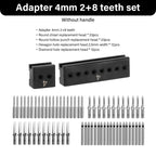 WUTA Modulares Adapter- &amp; Schlagkopf-System para Lederwerkzeuge – Austauschbare Loch- &amp; Stichaufsätze aus Edelstahl 