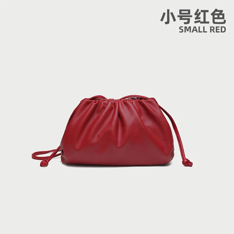 Luxus Damen Schultertasche aus weichem PU-Leder – Petit sac à bandoulière et messager, élégant et pratique
