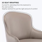 Rbefeuly Premium Barhocker aus Nappaleder – Höhenverstellbarer 360° Dreh-Barstuhl mit Rückenlehne & Edelstahlfuß für Küche, Bar & Essbereich