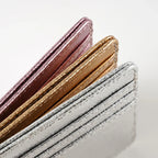 Damen Slim Kartenetui aus PU-Leder – Ultraleichter Kartenhalter für Kreditkarten & Münzen | Dünne Wallet im Casual-Stil