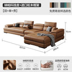 Europäisches Luxus Ecksofa aus Echtleder – Modulares L-Form Designer-Sofa for das Wohnzimmer, moderne et élégant