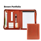 Carte de conférence en cuir multifonction A4, modèle 433 – Grande entreprise et documents de voyage pour les espaces verts et les sous-sols 