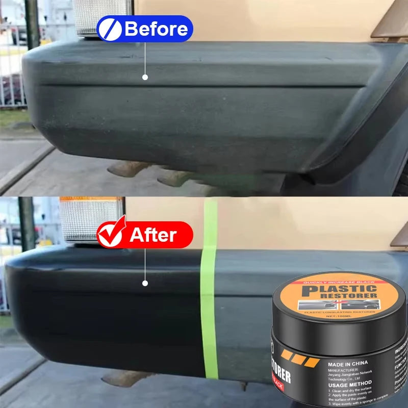 Car Plastic Restorer 2025 – Innenraum Leder- & Kunststoff-Erneuerungswachs für Autos, Politur & Reparatur mit Tiefenglanz