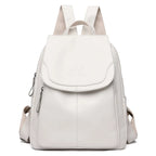 KMFFLY Damen Leder-Rucksack – Weicher Vintage Rucksack aus echtem Schafleder, kompakt & stilvoll (9 Farben)