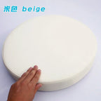 Rundes Sitzkissen aus Kunstleder Ø35 cm – Wasserdichtes, dick gepolstertes Stuhlkissen für Büro, Zuhause & Fahrzeug