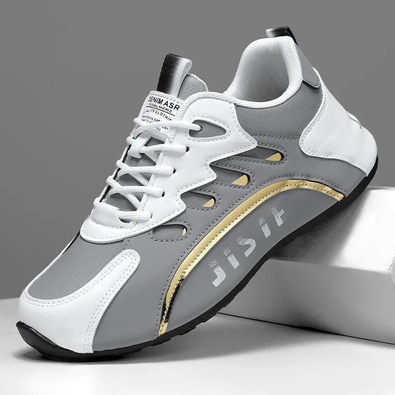 Luxus Herren Ledersneaker – Hochwertige Casual Sportschuhe, Plattform-Sneaker für Alltag, Fashion & Running