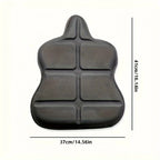 Motorrad Gel Sitzkissen aus Leder – Großes 3D-Waben-Sitzpolster mit Stoßdämpfung & Atmungsaktivität