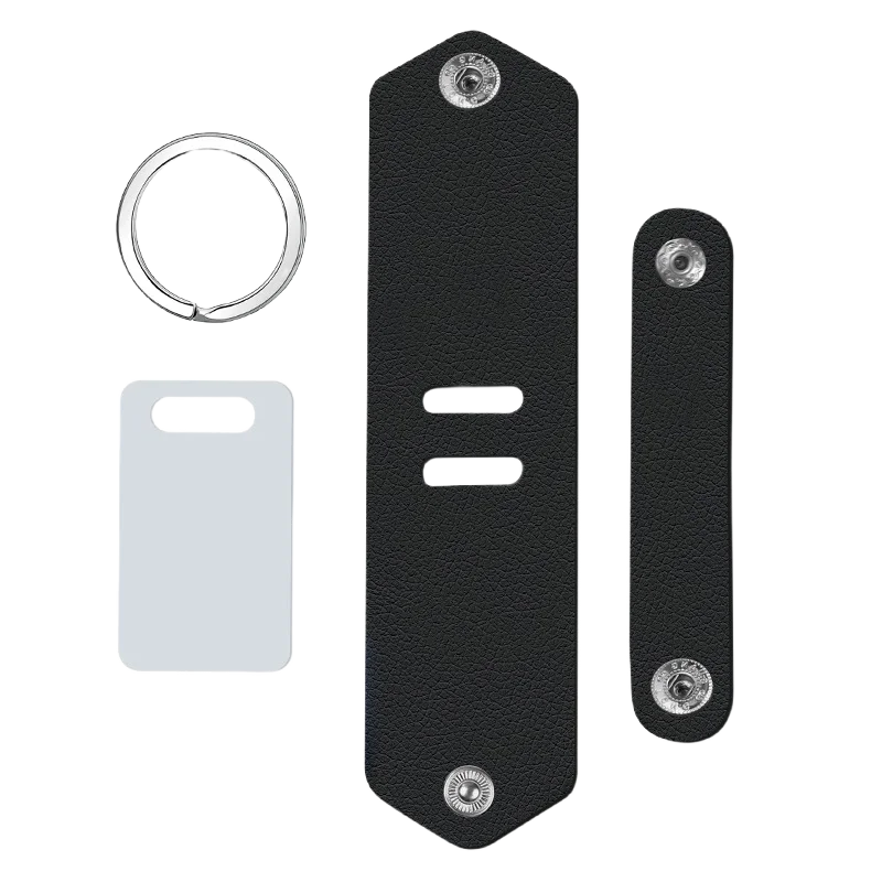 Personalisierter Leder-Schlüsselanhänger mit Foto & Gravur – Individueller Keyring mit Lasertext, emotionales Geschenk für Familie, Freunde & Partner