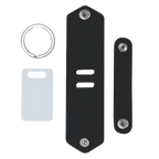 Personalisierter Leder-Schlüsselanhänger mit Foto & Gravur – Individueller Keyring mit Lasertext, emotionales Geschenk für Familie, Freunde & Partner