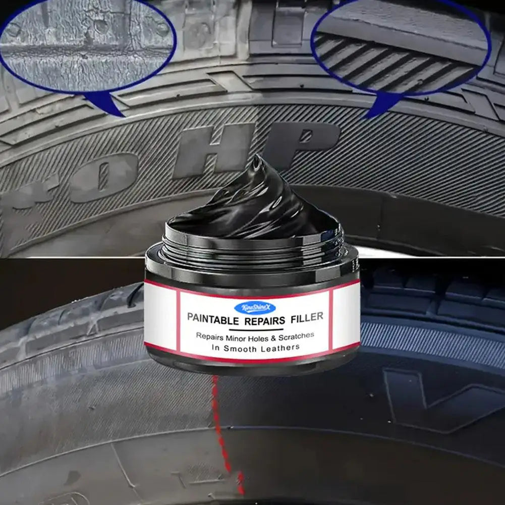 Auto Universal Leder- & Kunststoff Reparaturwachs – Innenraum Pflegecreme für Leder, Kunststoff & Gummi | Auffrischung & Schutz