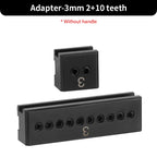 WUTA Multifunktionaler Leder Lochstanzer – Austauschbares Stich- & Lochwerkzeug mit Rund-, Diamant-, Oliven- & French-Style Köpfen