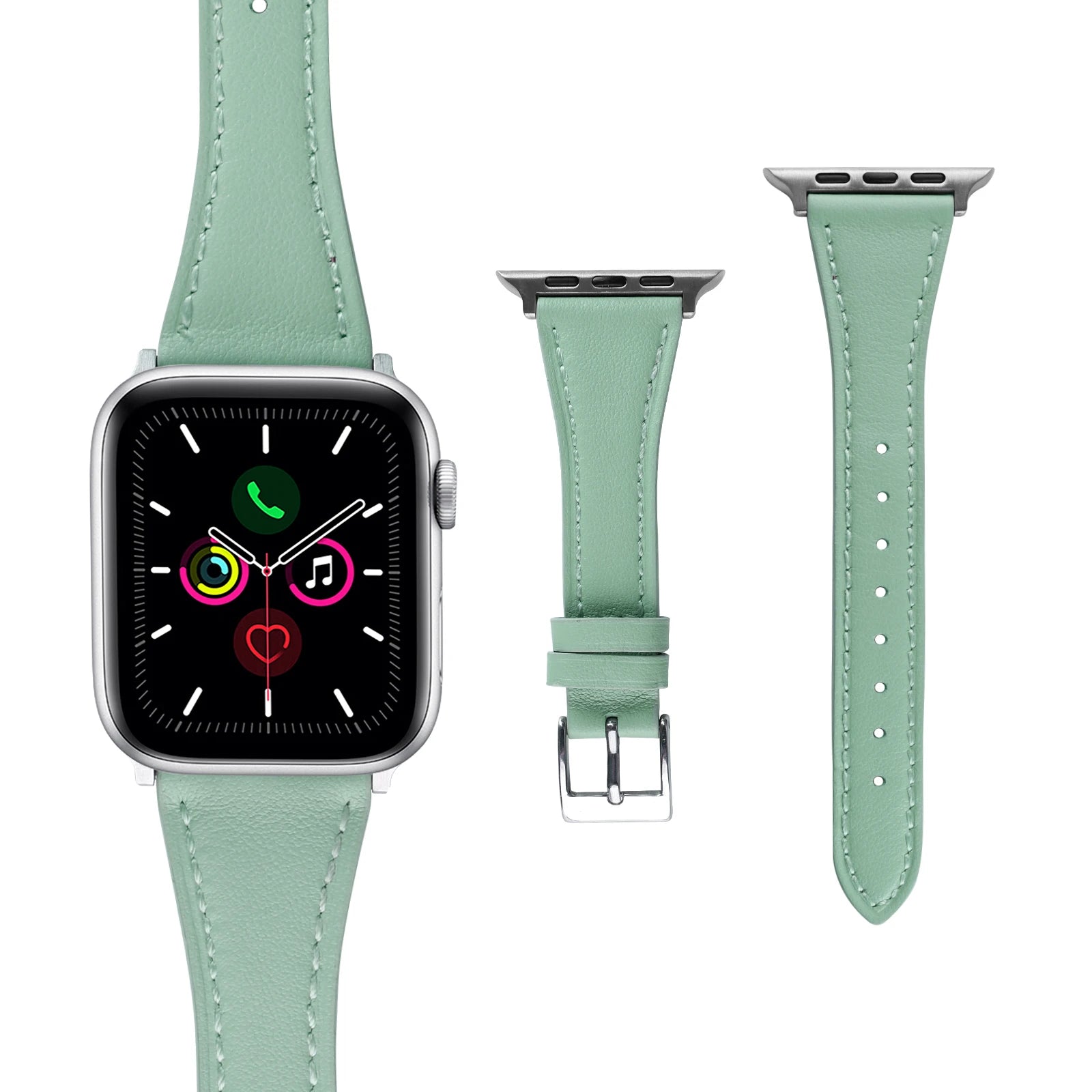 Elegantes Leder Loop Armband für Apple Watch Damen – Hochwertiges Leather Strap 38–46 mm & 49 mm für Series 1–11, SE & Ultra