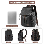 MATE ELAN Herren Leder Business Rucksack – Großer Laptoprucksack 15,6 Zoll mit USB-Anschluss, wasserfest & alltagstauglich