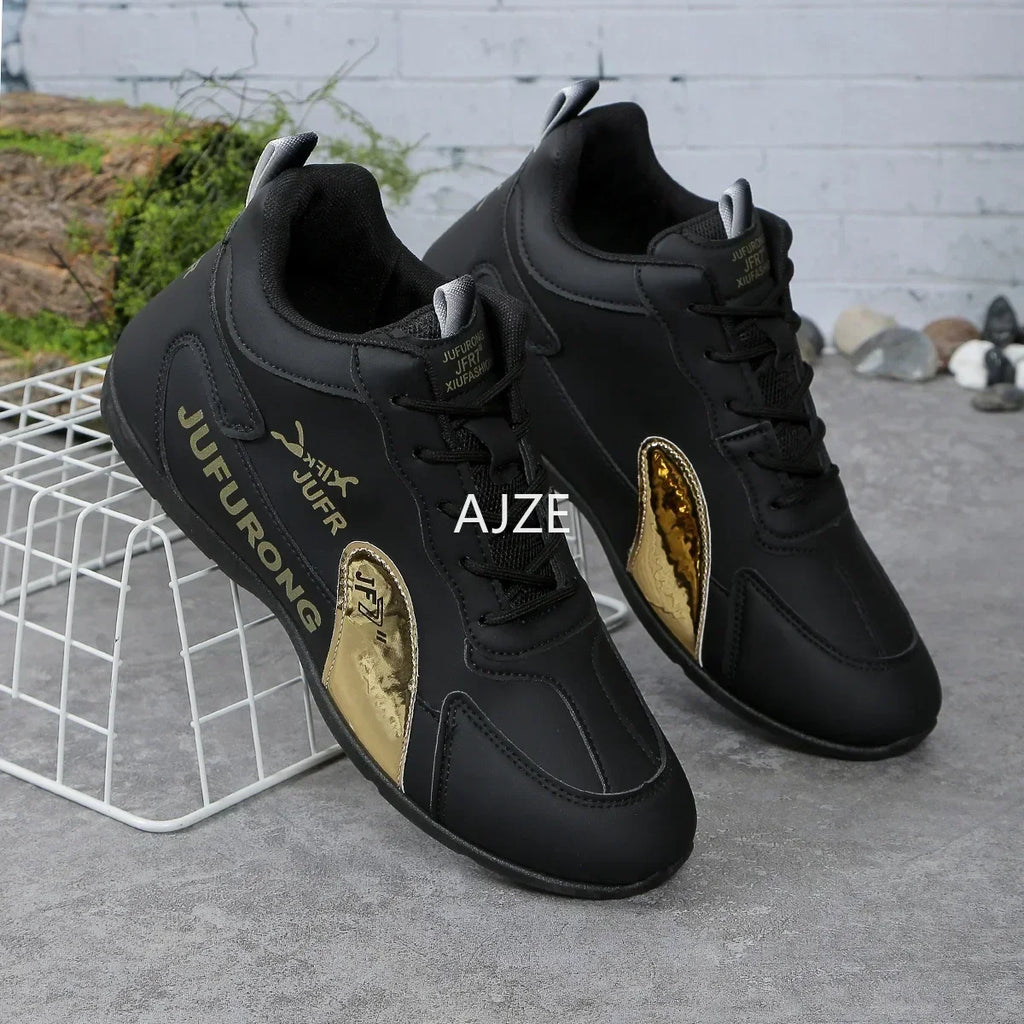 Damen Designer Sneaker mit Plateau – Leichte & atmungsaktive Freizeitschuhe aus PU-Leder, rutschfeste Casual Sportschuhe für Frühjahr & Herbst