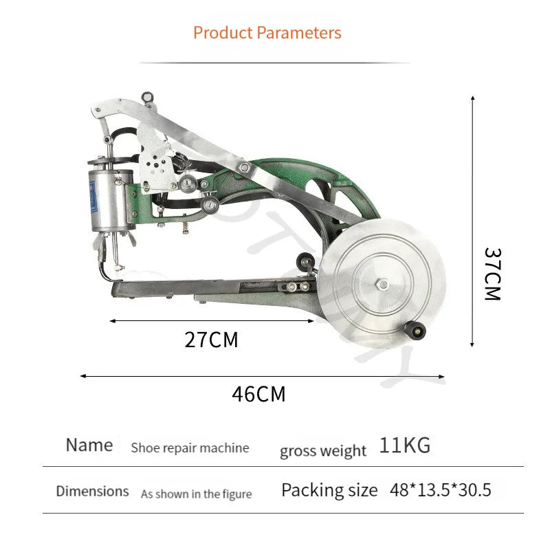 Handbetriebene Ledernähmaschine für Schuhe, Taschen & Kleidung – Professionelle Schuhreparaturmaschine