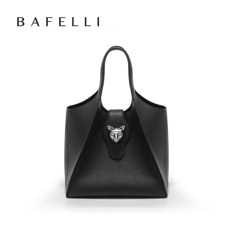 BAFELLI Damen & Unisex Tote Bag aus echtem Leder 2025 – Luxuriöse Reise- & Business-Handtasche im Casual Design