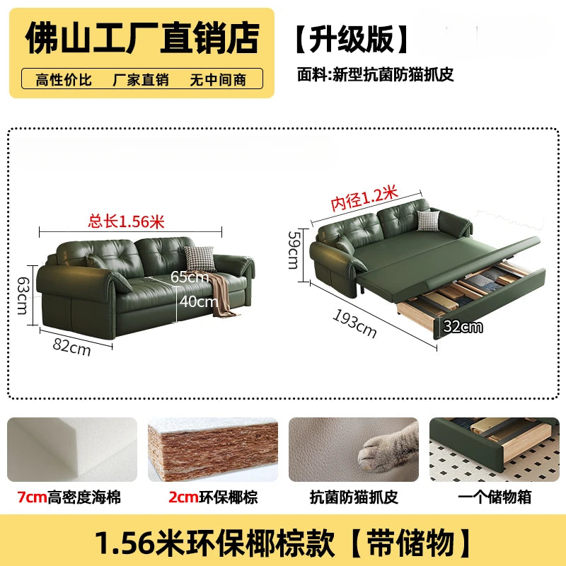 Platzsparendes Eck-Schlafsofa mit Stauraum – Klappbares Multifunktionssofa, verstellbar, modernes Design für Wohnzimmer & Gästezimmer