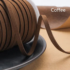 Flaches geflochtenes Kunstveloursband 5 mm – 5 Yards Faux Suede Kordel für Schmuck, Armbänder & DIY Handarbeit