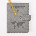 CEXIKA Personalisierte Reisepasshülle – PU-Leder Passport Cover mit Namensgravur als Geschenk zur Hochzeit & Reise