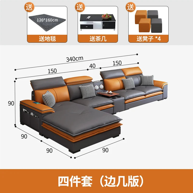 Nordisches Designer Lounge-Sofa – Modernes Relax-Sofa im italienischen Minimalismus, devient Lazy Couch pour Wohnzimmer &amp; Lounge