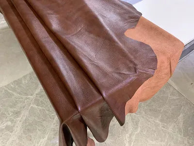 Großformatiges Echtleder Rindsleder – Ganze Haut aus erster Schicht, weich & flexibel für Taschen, Polster & DIY-Projekte