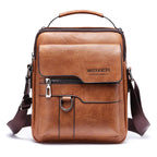 Herren PU-Leder Schultertasche &amp; Messenger Bag – Bolso bandolera con solapa para iPad 9,7" Business y Reisen 