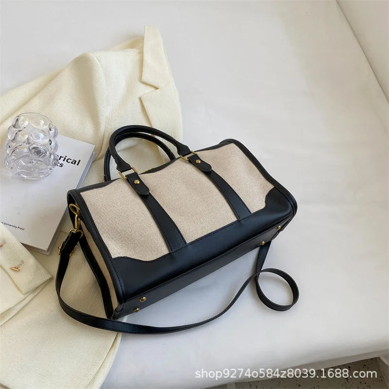 Große Damen Travel Bag 2025 – Modische Schulter- & Reisetasche mit Reißverschluss, leichte Commuter Handtasche mit großem Fassungsvermögen