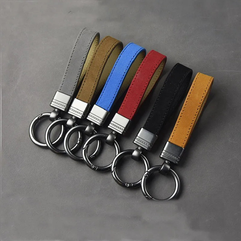 Luxuriöser Schlüsselanhänger aus echtem Leder – Hochwertiger Leder Keychain für Auto & Alltag, edles Business-Geschenk für Damen & Herren