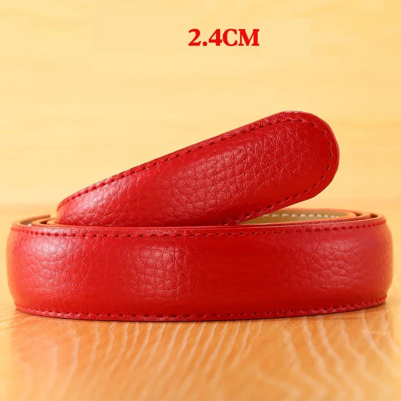 Hochwertiger PU-Ledergürtel ohne Schnalle – Premium Ersatzriemen für automatische Gürtelschnallen