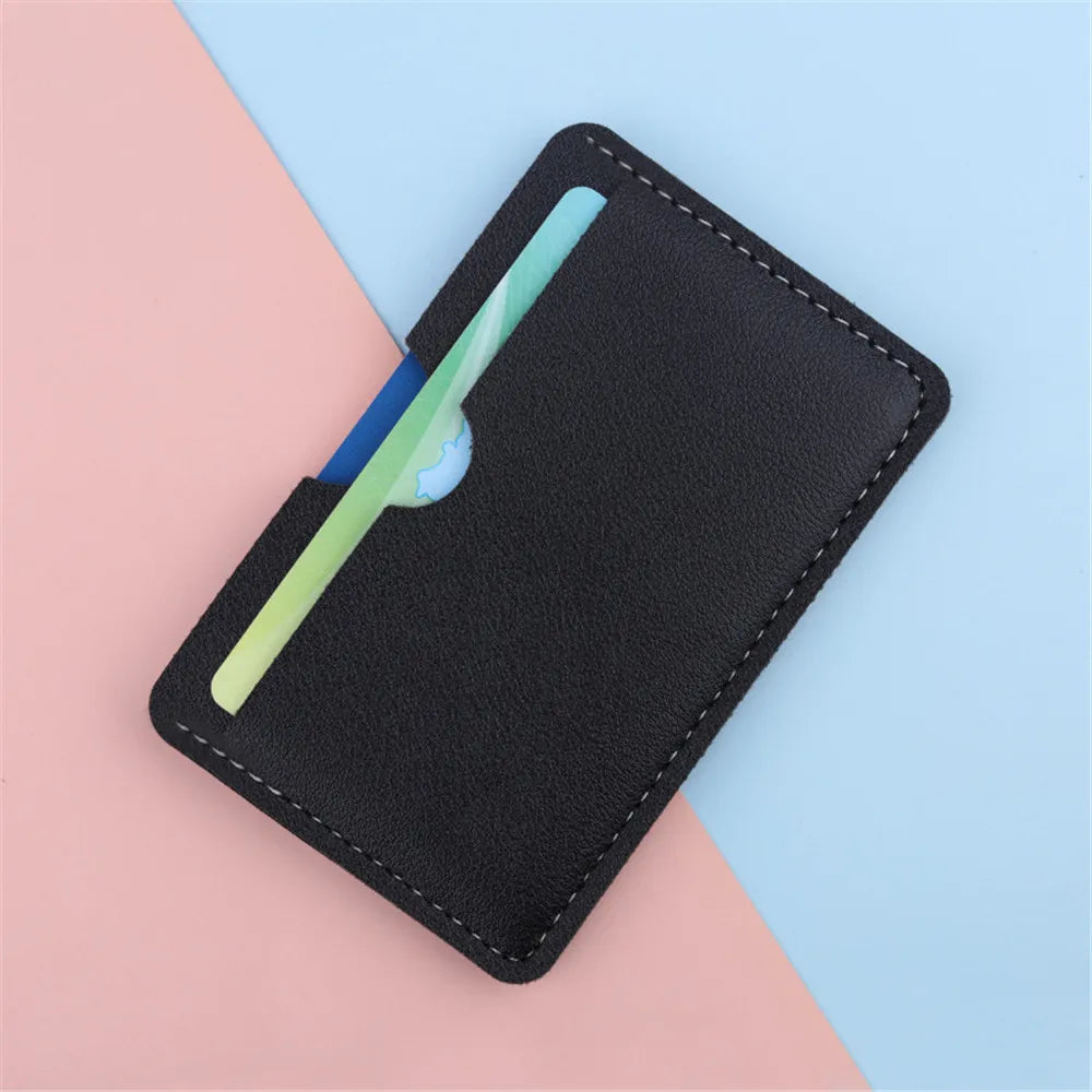 Mini Kartenetui aus PU-Leder – Slim ID- & Kreditkartenhalter mit Münzfach, 3 Kartenfächer, Unisex Card Case in 6 Farben