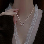 Vintage schwarze Lederkette mit geflochtenem Band & geometrischem Anhänger – Schlichte Halskette für Damen & Girls