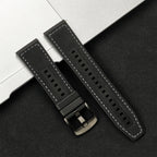 Brazalete de cuero vintage de 20 mm y 22 mm para Samsung Galaxy Watch 4–7 y Xiaomi Redmi Watch – Brazalete clásico para reloj inteligente con diseño dorado 