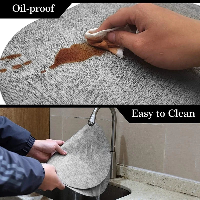 Ovale Tischsets aus Kunstleder – Hitzebeständige & rutschfeste Platzmatten im American Style (1/4/6 Stück)