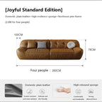 Luxus Leder Sofa für das Wohnzimmer – Modernes europäisches Design, elegante Wohnlandschaft für stilvolle Raumgestaltung