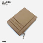 ISKYBOB Süße Damen Geldbörse aus PU-Leder – Kurze Wallet mit Reißverschluss & Druckknopf, Cartoon-Print, Kartenhalter & Münzfach