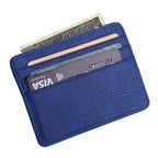 Mini Reise Kartenetui aus PU-Leder – Kompakte Geldbörse mit Echsenprägung, Sichtfenster & Reißverschluss für Damen & Herren