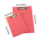 PU-Leder Dokumentenmappe A4 / A5 mit Klemmbrett – Faltbare Vertragsmappe &amp; Schreibunterlage für Schule &amp; Büro 