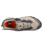 HUMTTO Herren Leder Sneaker – Luxus Outdoor Hiking Boots, Atmungsaktive Wander- und Trekking-Schuhe, Rutschfest & Wasserabweisend